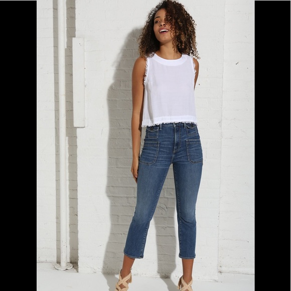 DRIFTWOOD Denim - Driftwood Stella straight crop residence blue jean